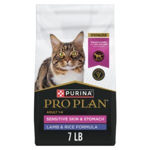 Purina Pro Plan Sensitive Skin and Stomach Cat Food Lamb and Rice Formula - 7 lb