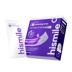 Hismile V34 Whitening Strips, Teeth Whitening Strips, Purple Tooth Whitening, Purple Whitening Strips, Tooth Stain Treatment, Combining Whitening and Colour Correction