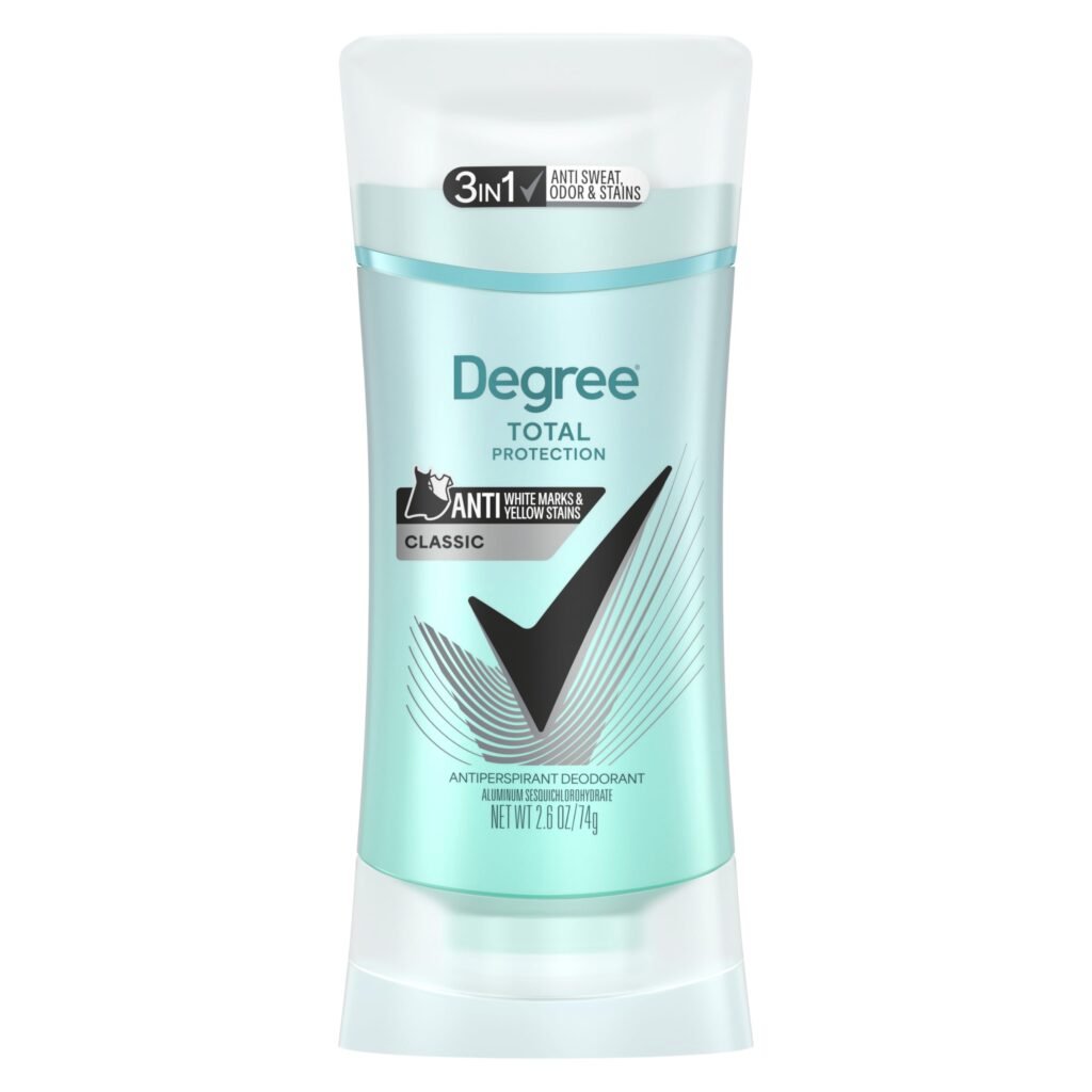 Degree UltraClear Antiperspirant Deodorant Black+White Anti White Marks and Yellow Stains Deodorant for Women 2.6 oz