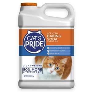 Cat's Pride Lightweight Clumping Litter Baking Soda - Powerful Odor Control - Scented - 10 Pounds