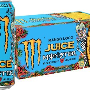 Monster Energy Juice Monster Mango Loco, Energy Drink, 16 oz, Pack of 15