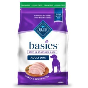 Blue Buffalo Basics Grain-Free Adult Dry Dog Food, Skin & Stomach Care, Limited Ingredient Diet