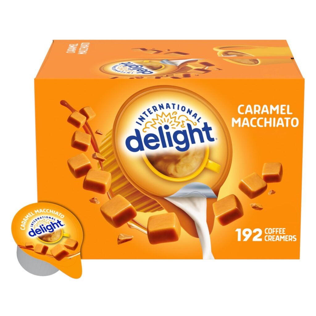 International Delight Coffee Creamer Singles, Caramel Macchiato, 192 Ct