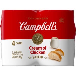 Campbell's Condensed Cream of Chicken Soup, 10.5 oz Can, 4 Pack