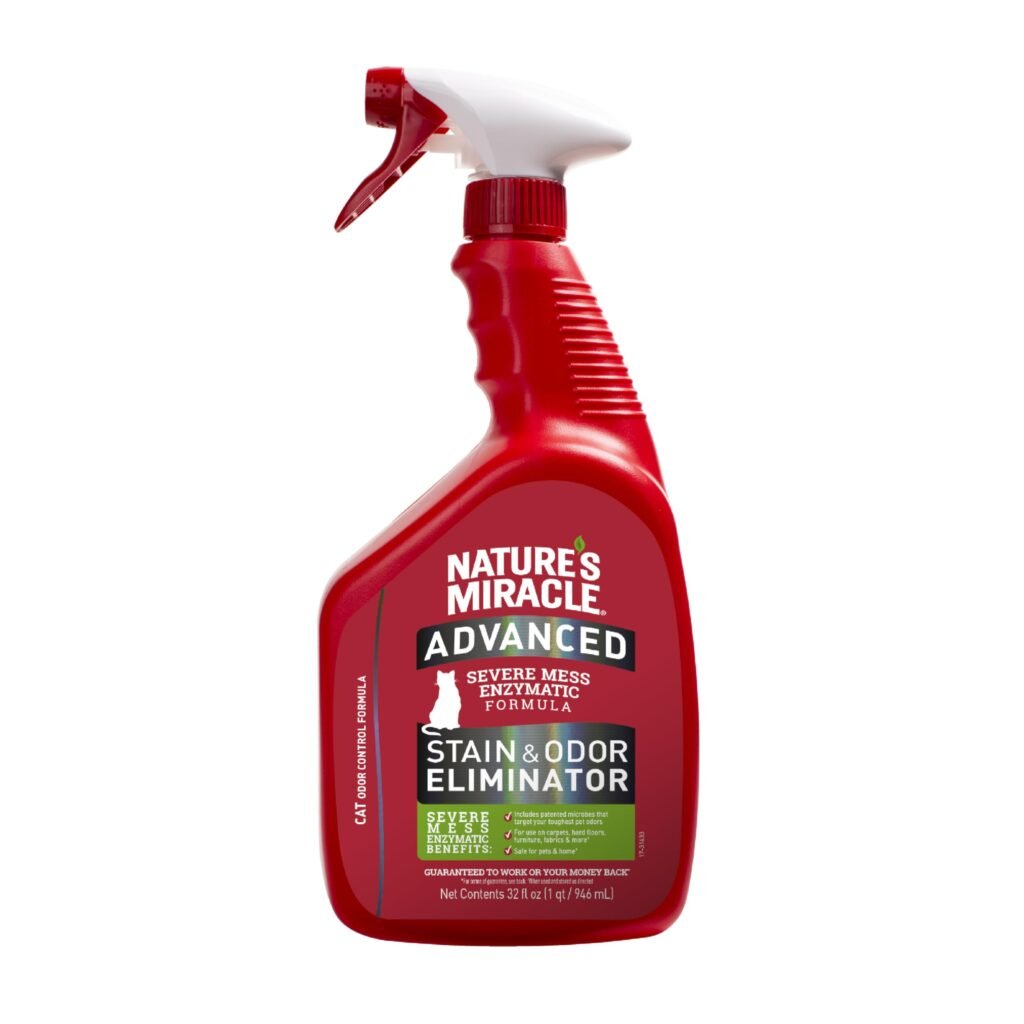 Nature's Miracle Advanced Cat Stain and Odor Eliminator Spray, 32 oz