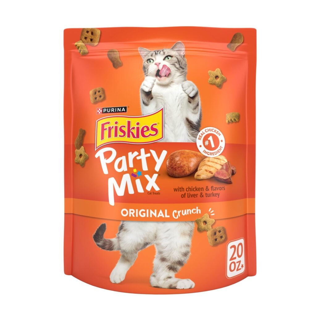 Friskies Purina Friskies Cat Treats, Party Mix Original Crunch - 20 oz
