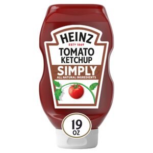 Heinz Simply Tomato Ketchup, 1 Bottle, for Easy Sharing and Easy Serving, 19 oz