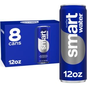 Smartwater Premium Canned Drinking Water, 12 fl. oz. sleek cans, 8-pack