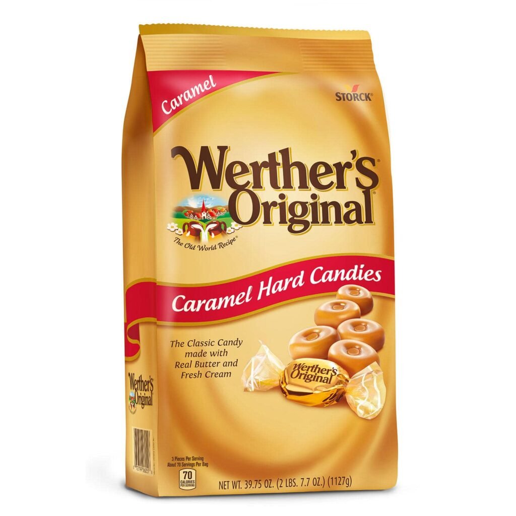 Caramel Hard Candies 39.75oz Bag 2 lb, Pack of 1