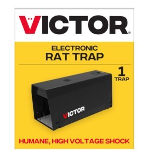 Victor Indoor Electronic Rat Trap, Humane Electric Rat Traps Indoor for Home, 1 Pack