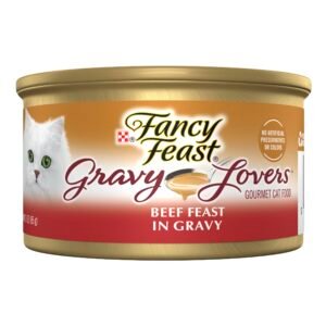 Fancy Feast Purina Fancy Feast Gravy Lovers Beef Feast Grilled Gourmet Cat Food in Wet Cat Food - 3 oz | Pack of 24