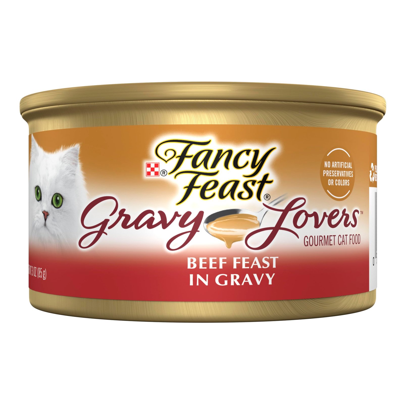 Fancy Feast Purina Fancy Feast Gravy Lovers Beef Feast Grilled Gourmet Cat Food in Wet Cat Food - 3 oz | Pack of 24