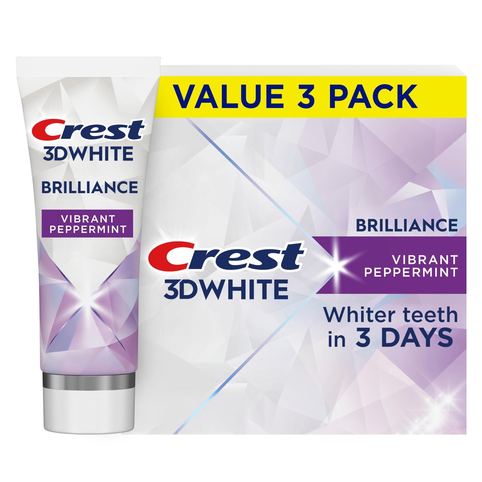 Crest Brilliance Peppermint Toothpaste Anticavity