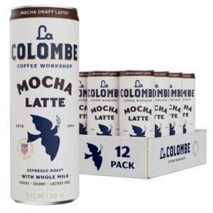 Coffee, Mocha Draft Latte, Coffeehouse Quality Cold Brew, 11 fl oz Cans, Pack of 12