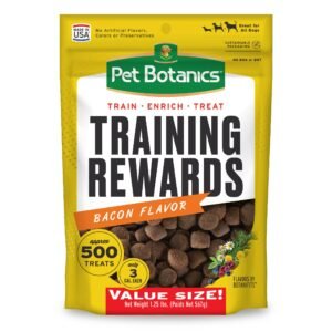 Pet Botanics Training Rewards Soft & Chewy Bacon Flavor with 500 Treats Per Bag The Choice of - 20 oz | Pack of 500