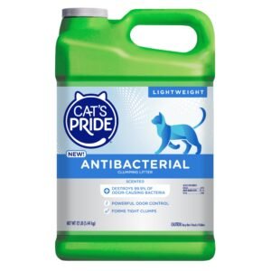 Cat's Pride NEW Antibacterial Cat Litter Destroys 99.9 of Odor-Causing Bacteria - Powerful Odor Control - Lightweight - 12 Pounds