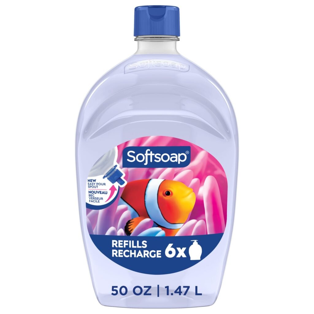 Softsoap Aquarium Liquid Hand Soap, Kitchen and Bathroom Hand Soap, 50 fl oz Refill