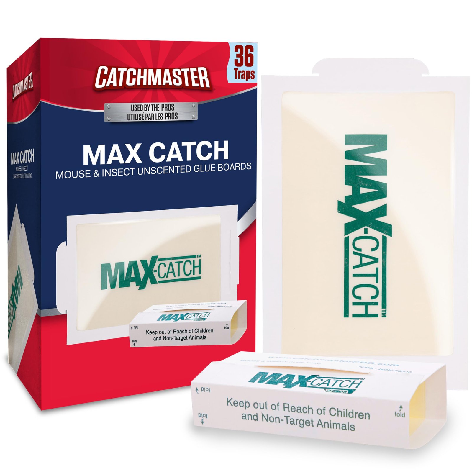 Catchmaster Max-Catch Mouse & Insect Glue Trap 36PK