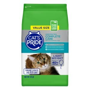 Cat's Pride Lightweight Clumping Litter Complete Care - Up to 10 Days of Powerful Odor Control - 18 Pounds