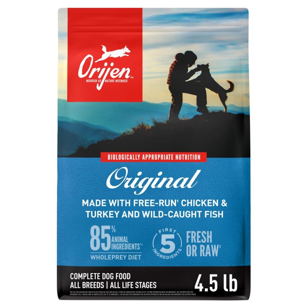 ORIJEN Grain Free High Protein Dry Dog Food Original Recipe - 4.5lb