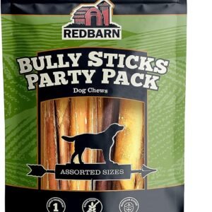 Redbarn Pet Products All Natural 5 -8 Bully Sticks for Small & Large Dogs - Healthy - 8 oz