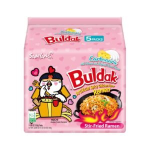 Samyang Buldak Spicy Ramen, Hot Chicken Ramen, Korean Stir-Fried Instant Noodle, 1 Bag with 5 Pack