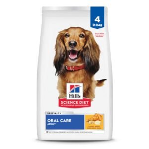 Hill's Science Diet Adult Oral Care Dry Dog Food, Chicken, Brown Rice - 4 lb