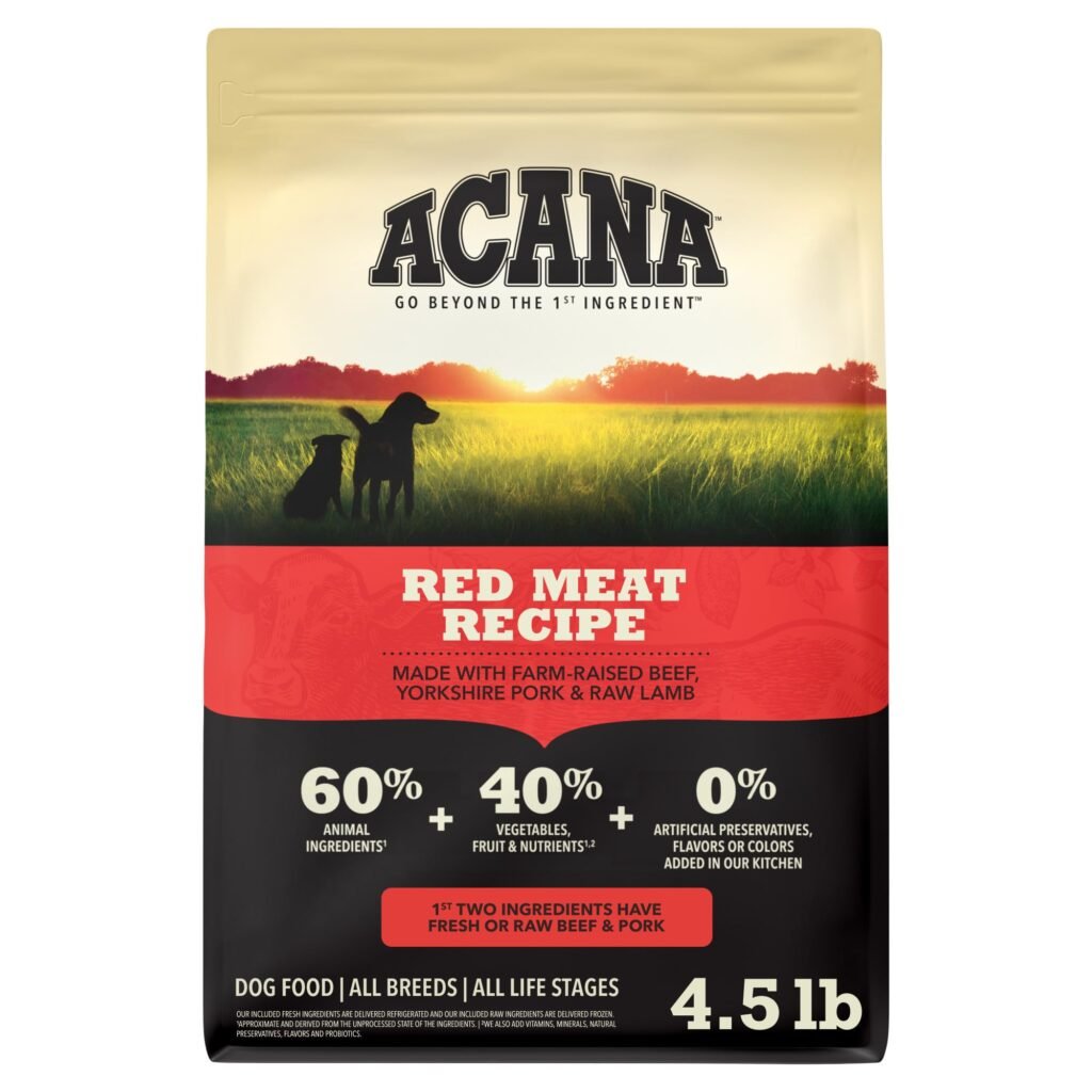 ACANA Grain Free Dry Dog Food Red Meat Recipe - 4.5lb