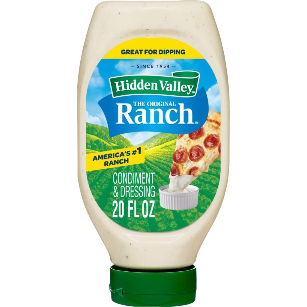 Hidden Valley Easy Squeeze Original Ranch Salad Dressing and Topping, 20 oz Bottle