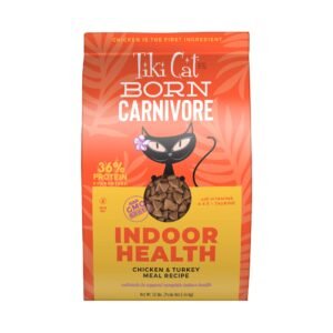 Tiki Cat Born Carnivore Indoor Health Chicken & Turkey Meal - 12 lbs