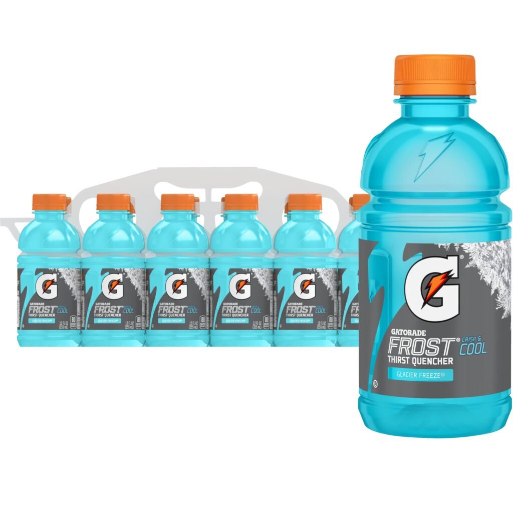 Gatorade Thirst Quencher, Glacier Freeze, 12 Fl Oz, Pack of 12