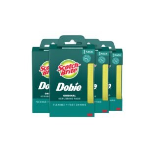 Scotch-Brite Dobie Non-Scratch All-Purpose Scrub Pads, 6 Packs