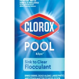 Clorox® Pool&Spa™ Swimming Pool Sink to Clear Flocculant, Sinks Debris, Dead Algae, Large Particles & Other Matters to Pool Floor, 1 Quart (Pack of 1)