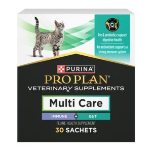 Purina Pro Plan Veterinary Cat Supplements Multi Care Feline Supplement Digestive Probiotics Immune Support Cat Supplement - Pack of 30