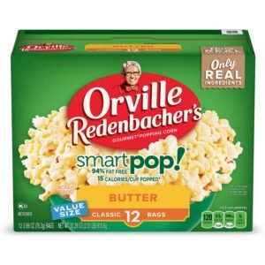 Orville Redenbacher’s Microwave Popcorn SmartPop! Value Size, Butter Flavor, 2.69 oz, 12-Ct