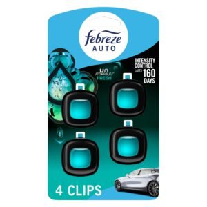 Febreze Car Air Freshener, Scented Car Accessories, Unstopables Scent