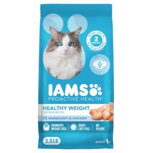 IAMS Proactive Health Healthy Weight Adult Dry Cat Food Chicken Flavor Adult Dry Cat Food - 3.5 lb