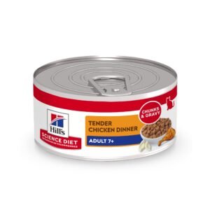 Hill's Science Diet Adult 7+ Wet Cat Food, Chicken Minced, Cans - 2.9 oz | Pack of 24
