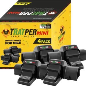 Tratper Mouse Tunnel Traps. Prevents Accidental Triggering with Dual Tunnel Design. Covered