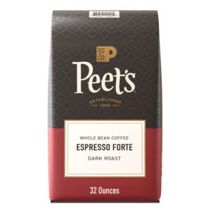 Dark Roast Whole Bean Coffee, 100% Arabica Coffee - Espresso Forte 32 oz Bag