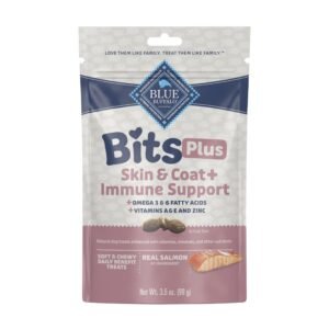 Blue Buffalo Blue Bits Plus Skin & Coat and Immune Support Daily Benefit Dog Treats