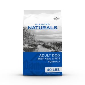 Diamond Naturals Adult Dry Dog Food Beef Meal and Rice Formula Made with Quality Pasture-Raised Beef Protein