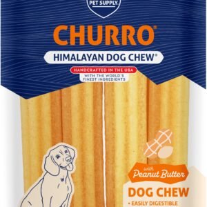 Himalayan Dog Chew Churro Yak Cheese Dog Chews, 100% Natural, Long Lasting