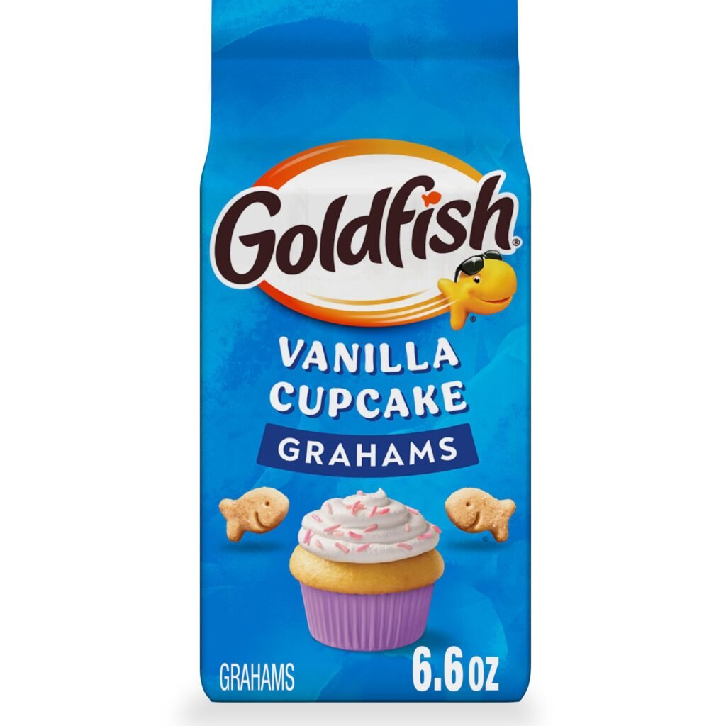 Pepperidge Farm Goldfish Grahams Vanilla Cupcake Baked Grahams, 6.6 Oz Bag