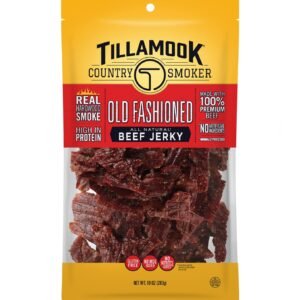 Tillamook Country Smoker Real Hardwood Smoked Beef Jerky, Old Fashioned, 10 oz