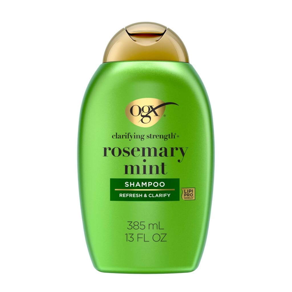 Clarifying Strength + Rosemary Mint Shampoo, Clarifying Shampoo for Oily Hair Visibly Helps Remove Oil & Residue to Clear Away Buildup, Sulfate-Free Surfactants, 13 fl. oz