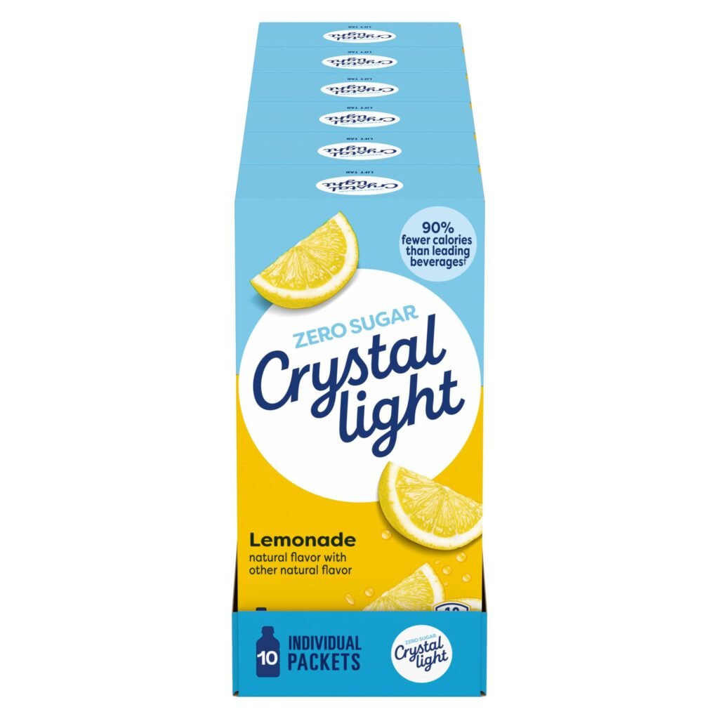 Crystal Light Drink Mix, 120 Packets, Zero Sugar, 0.14 oz each