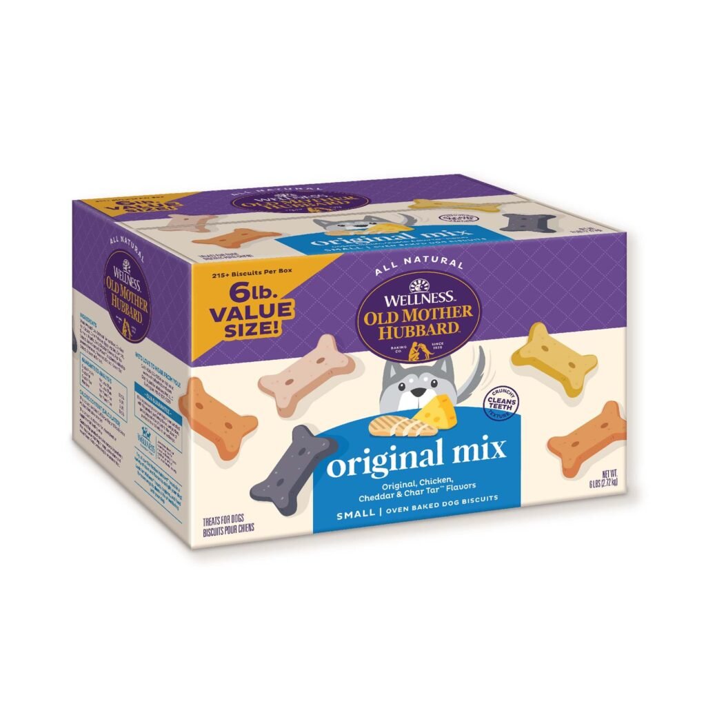 Old Mother Hubbard Wellness Old Mother Hubbard Classic Original Mix Dog Biscuits, Natural Training Treats, 4 Flavors - 6 lb