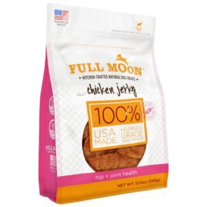 Full Moon Chicken Jerky Healthy All Natural Dog Treats Human Grade For Hip And Joint - 12 oz