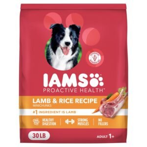 IAMS Proactive Health Dry Dog Food Adult Dry Dog Food Lamb & Rice - 30 lb